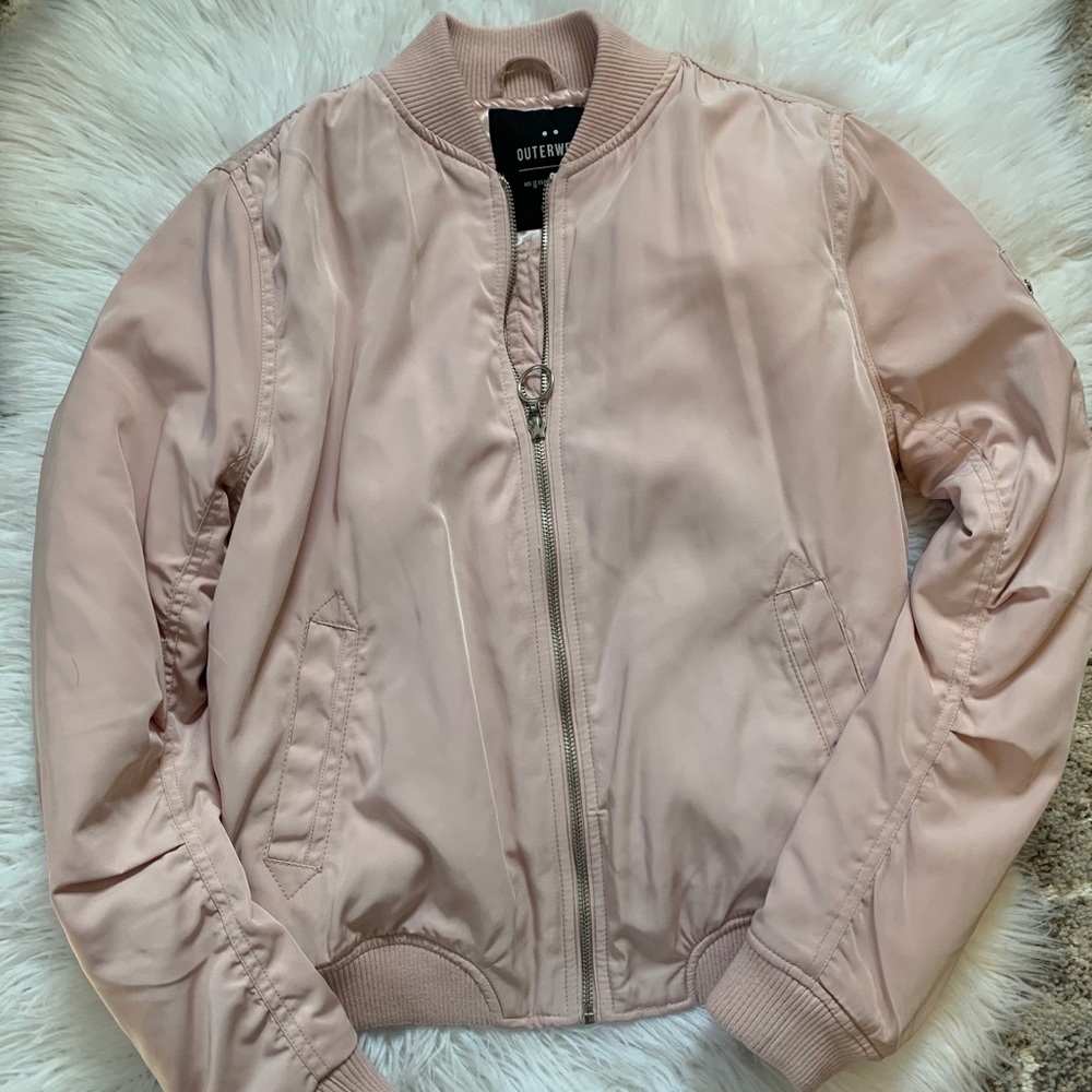 Cotton On Blush Pink Bomber Jacket